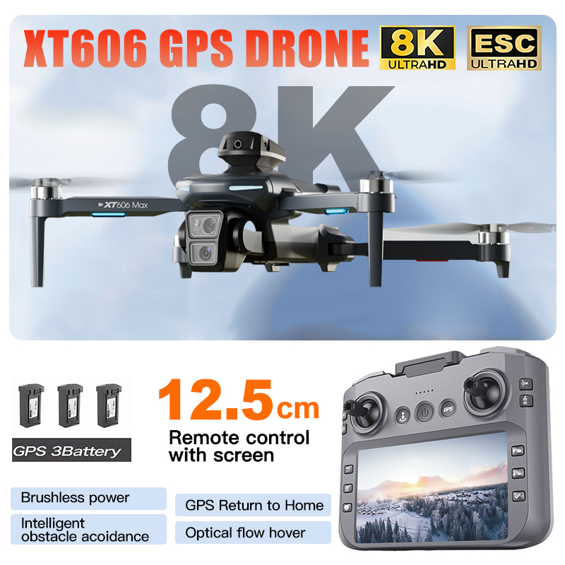 Drone XT606 MAX 3 com Câmera P - Jjrc Drone X12 avaliação e preço