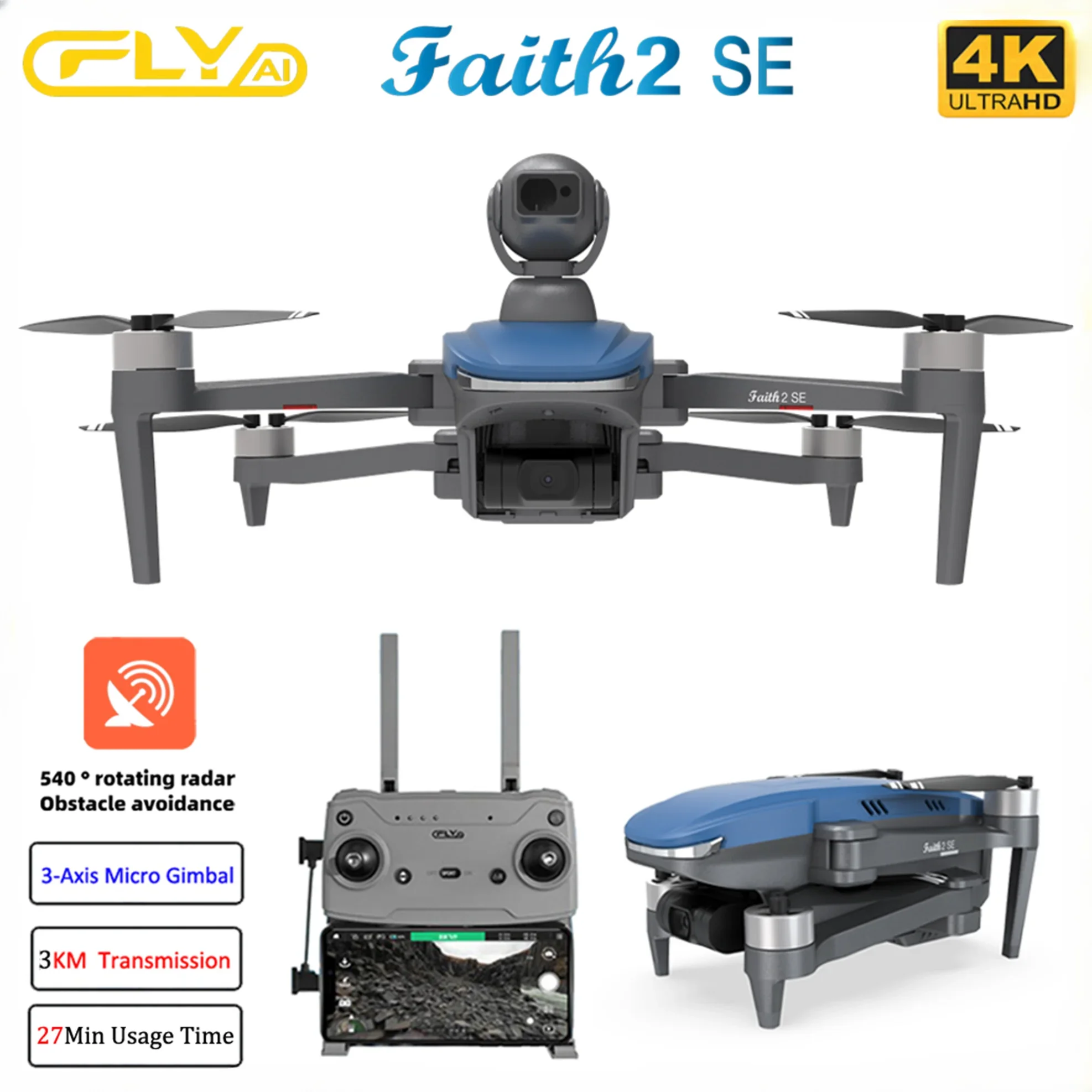 Fé 2 SE com 540 °   Evitar obs - Jjrc Drone X12 avaliação e preço
