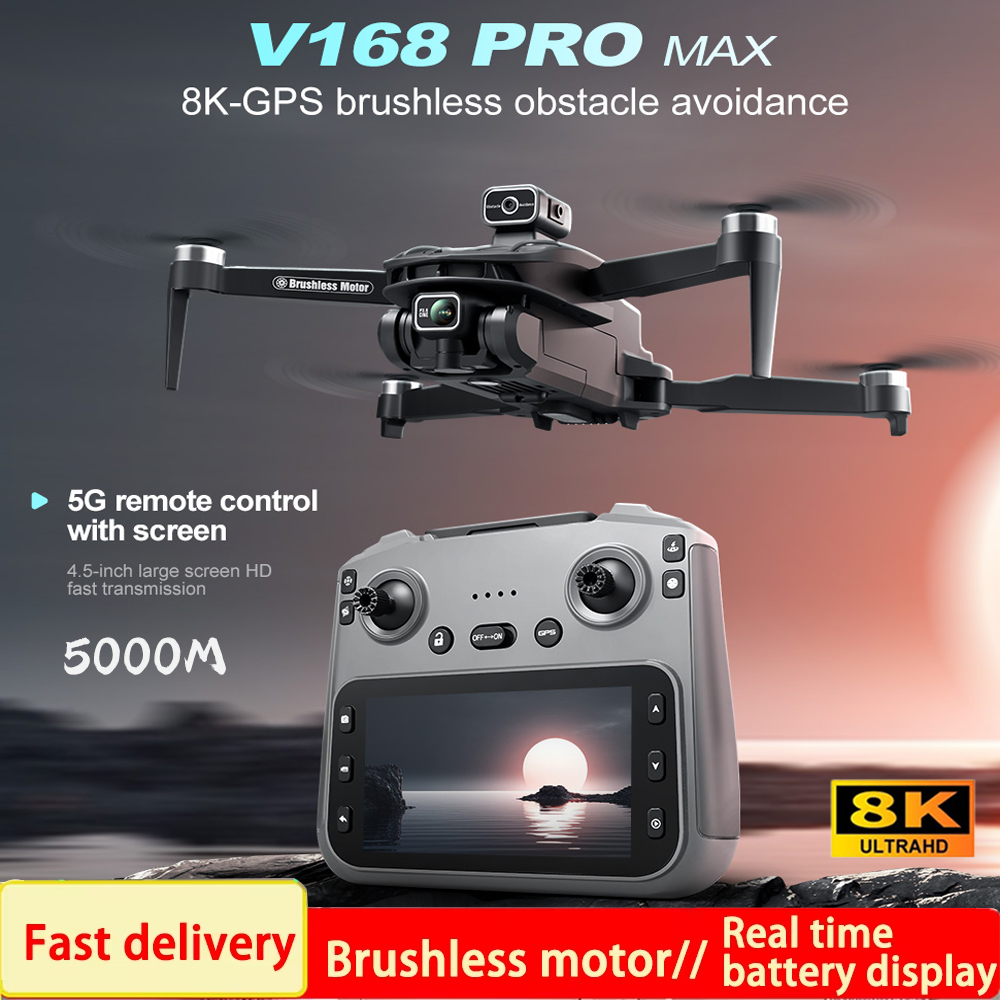 2025 V168 Pro MAX GPS Drone 8K - Jjrc Drone X12 avaliação e preço